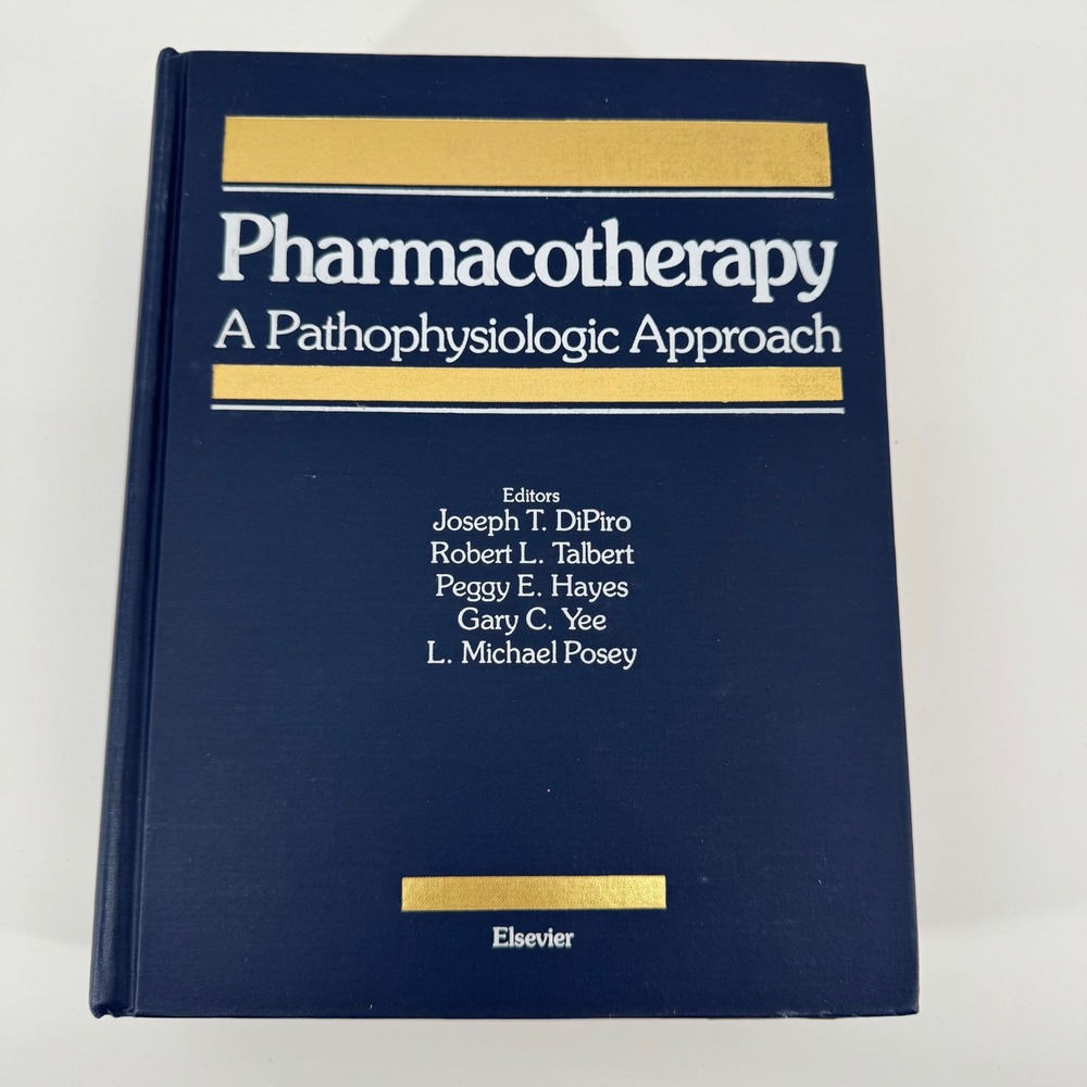 Elsevier Pharmacotherapy A Pathophysiologic Approach Textbook Blue Hardcover‎